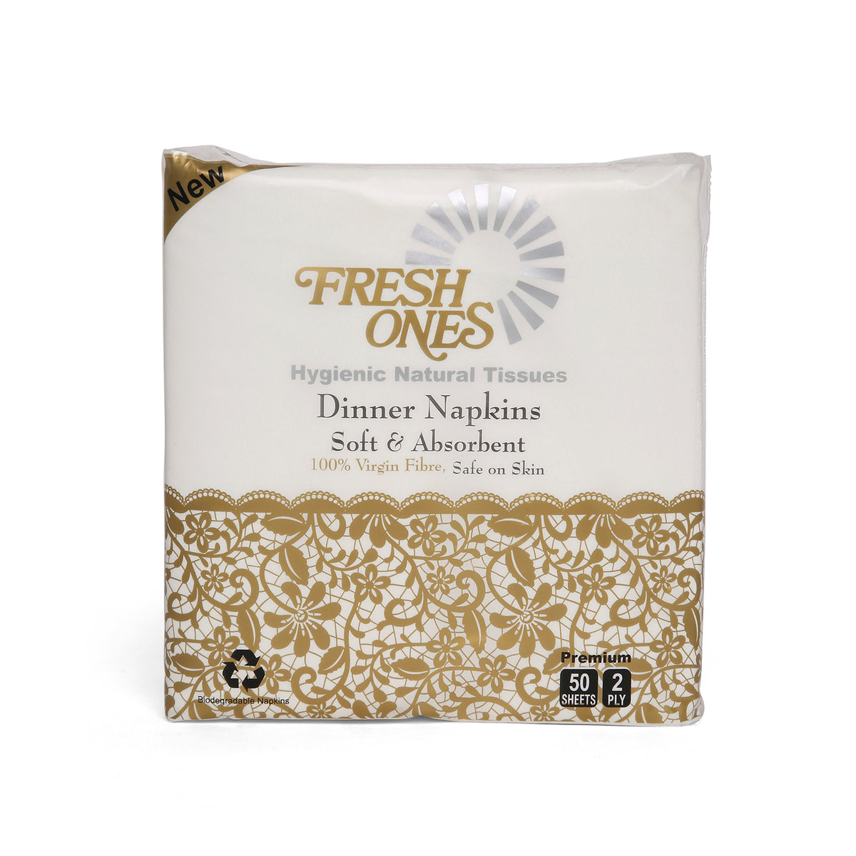 Fresh Ones Premium Dinner  Napkins (50 Napkins X 2 Ply)(30X30)