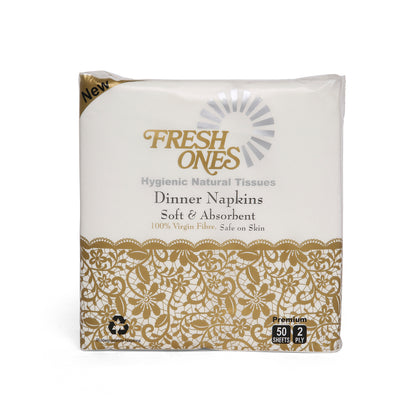 Fresh Ones Premium Dinner  Napkins (50 Napkins X 2 Ply)(30X30)