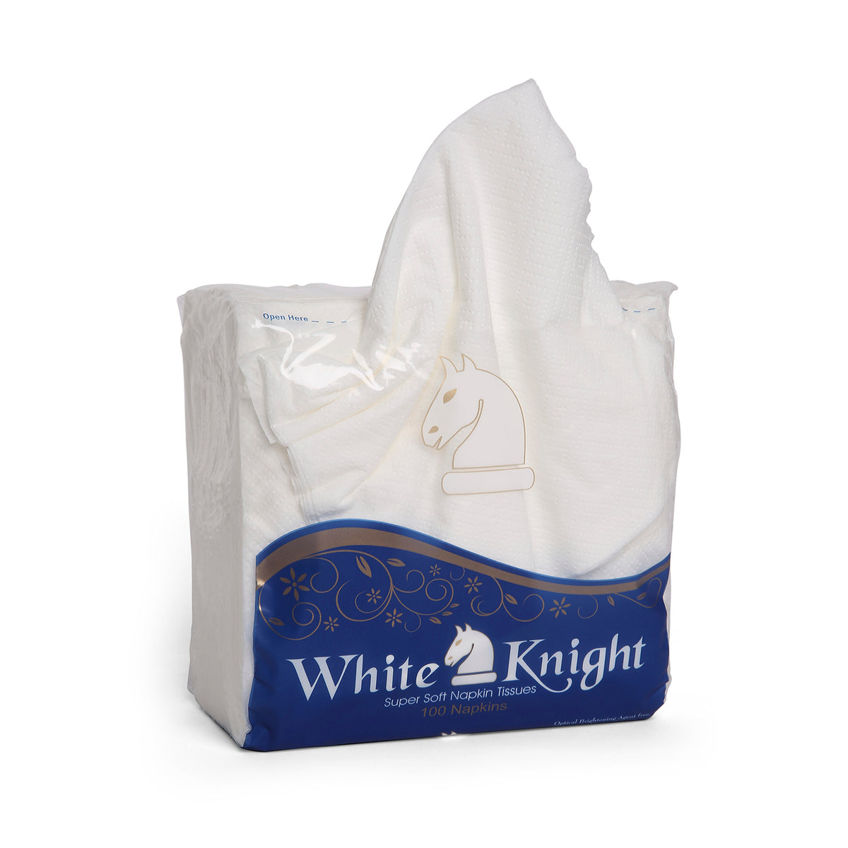 White Knight Napkins (100 Pulls X 1 Ply)(30X30)