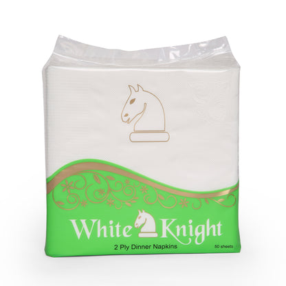 White Knight Napkins (50 Napkins X 2 Ply)(33X33)