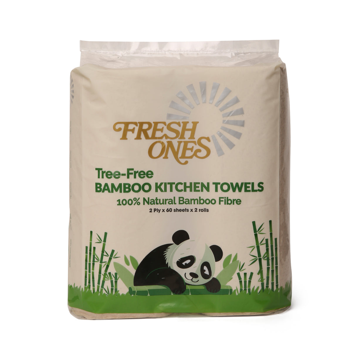 Fresh Ones Bamboo Kitchen Towels (2 Roll X 60 Towels X 2 Ply)