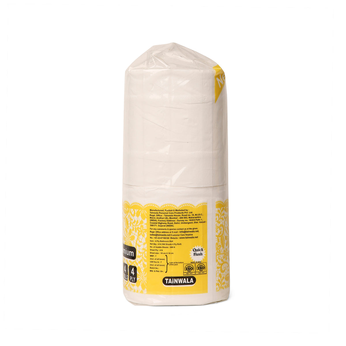 Fresh Ones Bathroom Rolls (4 Rolls X 160 Sheets X 4 Ply)