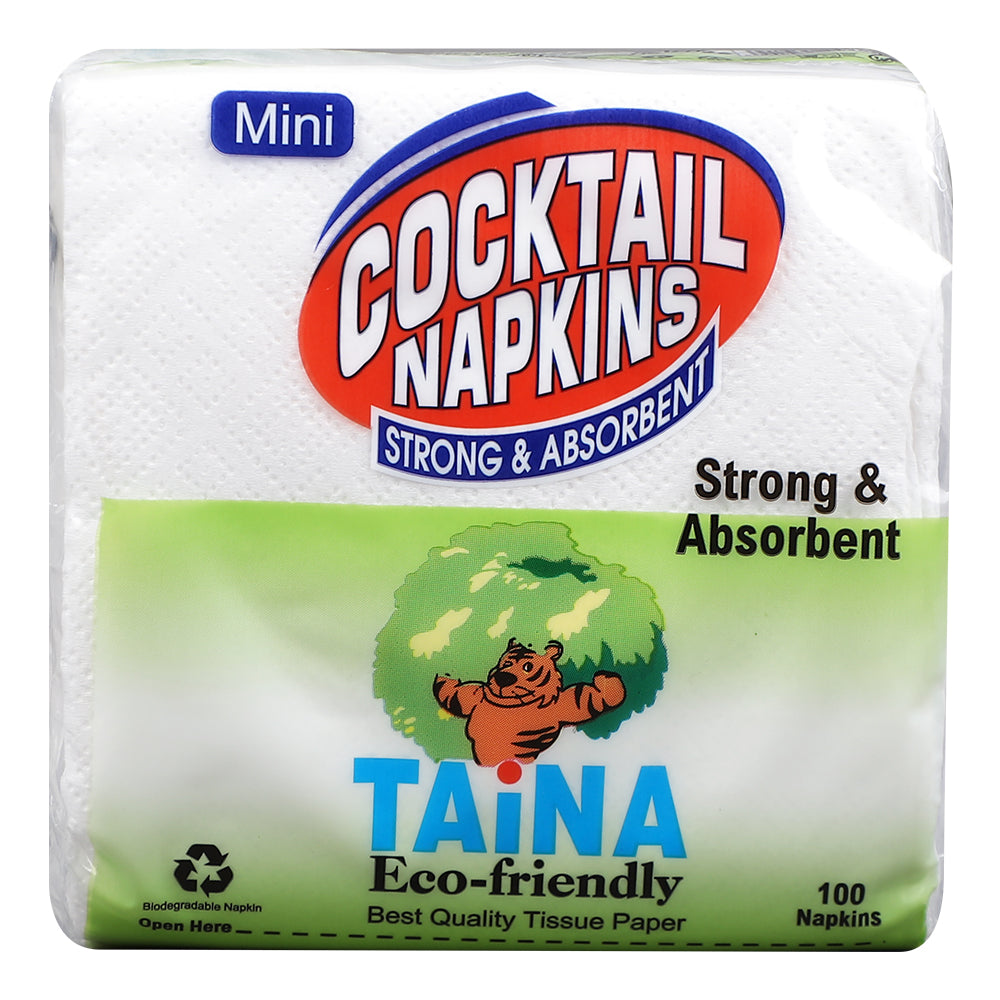 Taina Cocktail Napkin Mini (100 Napkins X 1 Ply)(21.5 X 23)