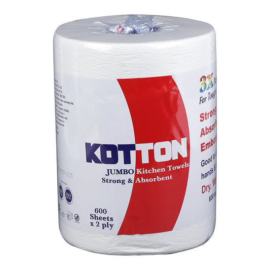 Kotton Kitchen Towes (600 Sheets X 2 Ply)