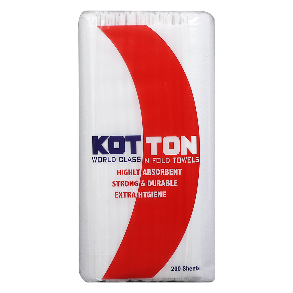 Kotton N Fold Towels Pouch (200 Pulls)