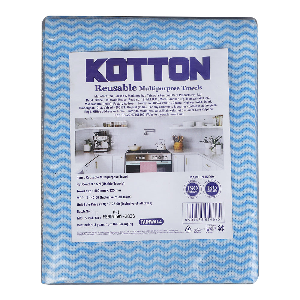 Kotton Multipurpose Towels (5 Towels)